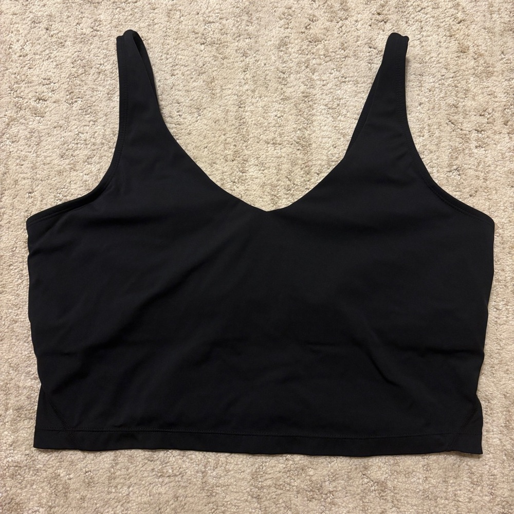 Black Womens Sports Bra 80% Nylon 20% Spandex XXL